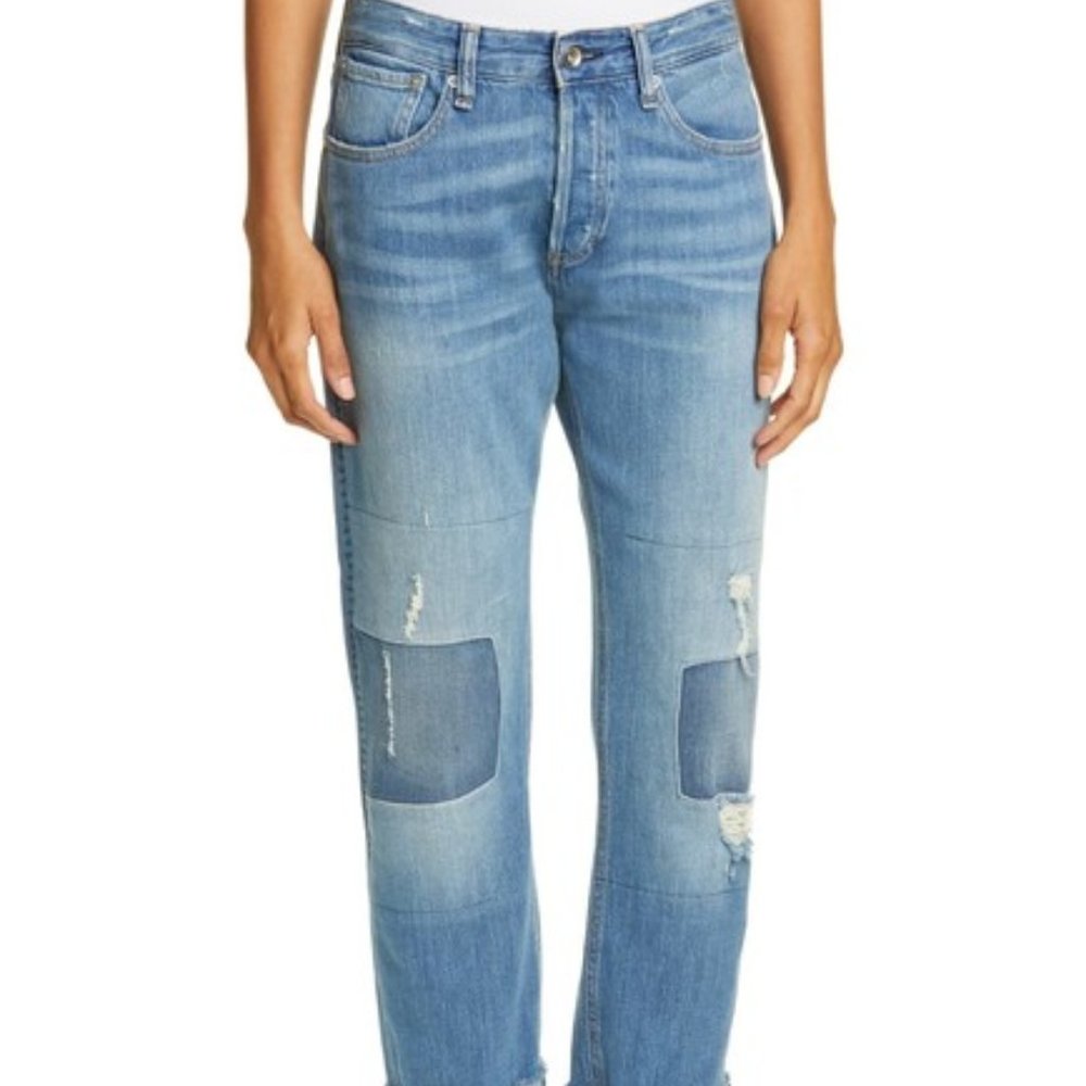NEW Rag & Bone Rosa Distressed Boyfriend Jeans 24